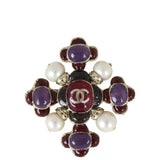 Chanel CC Embellished Brooch