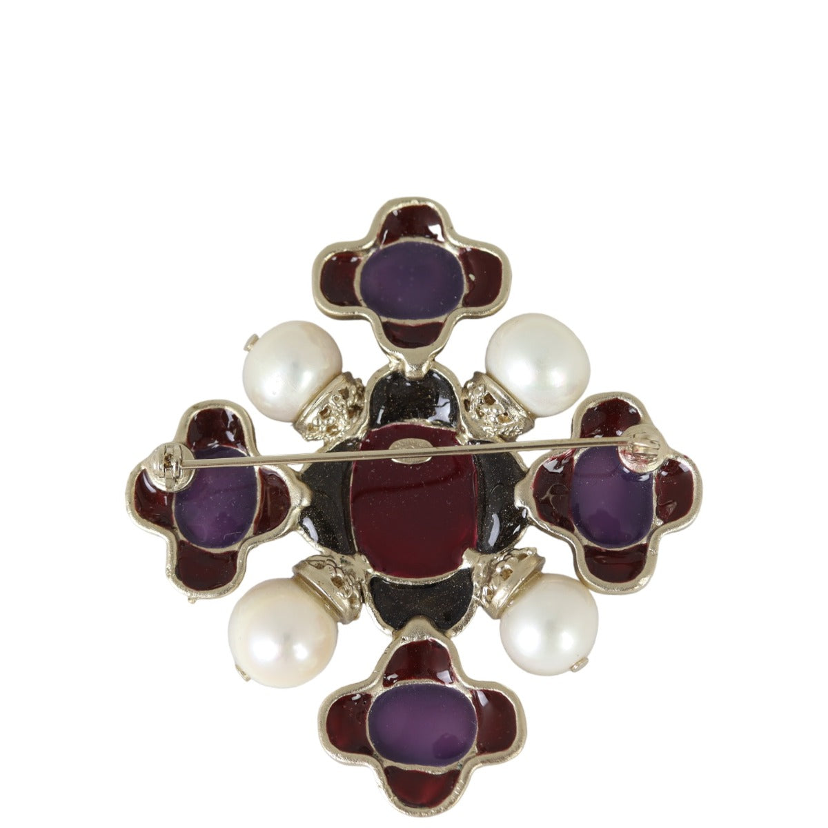 Chanel CC Embellished Brooch