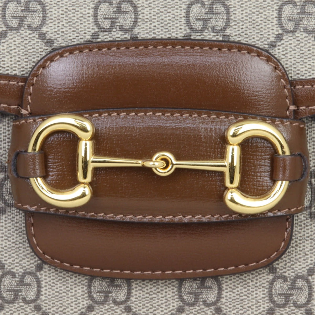 Gucci GG Supreme 1955 Horsebit Shoulder Bag Hardware