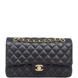 Chanel Classic Double Flap Medium | Black Lambskin Gold Hardware