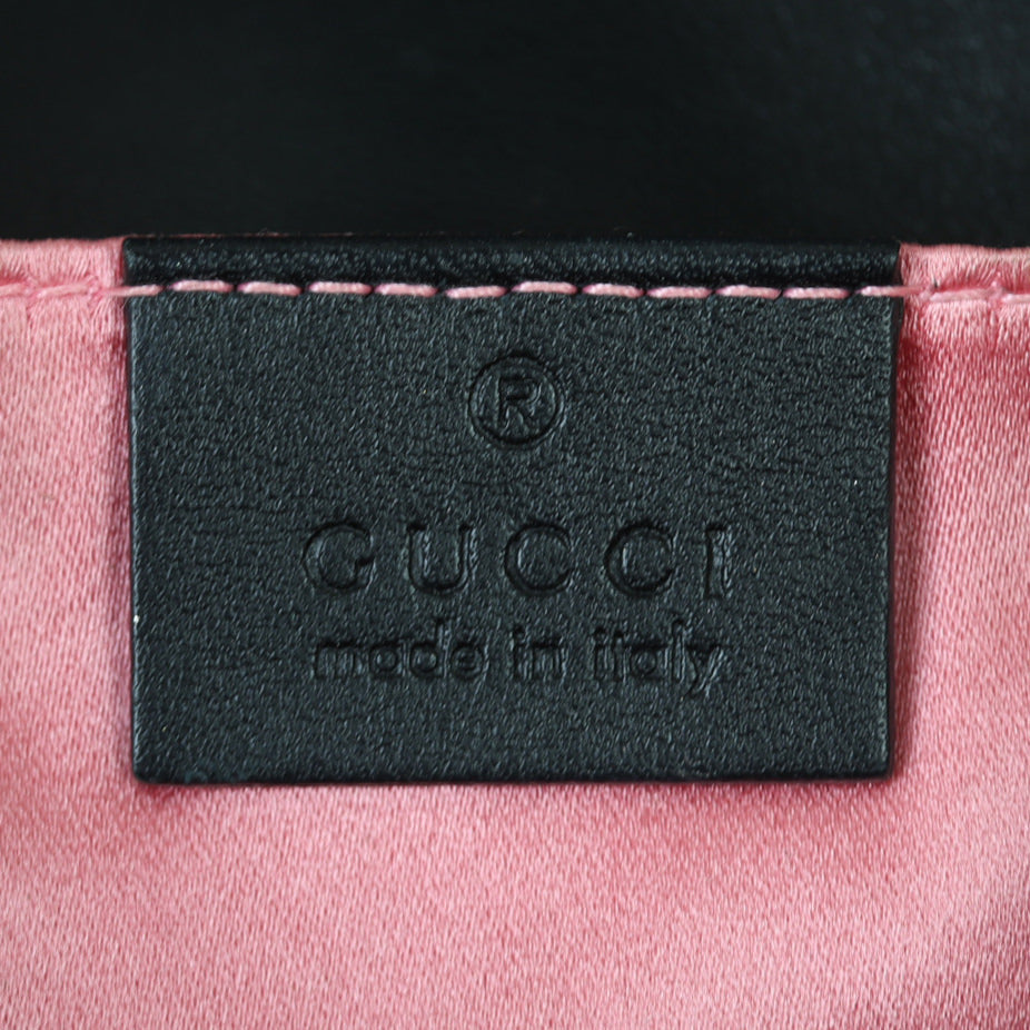 Gucci Marmont Velvet Mini Shoulder Bag Interior Stamp