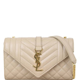 Saint Laurent Monogram Mix Matelasse Envelope Chain Bag Small