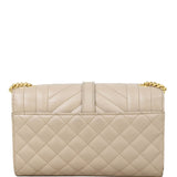 Saint Laurent Monogram Mix Matelasse Envelope Chain Bag Small