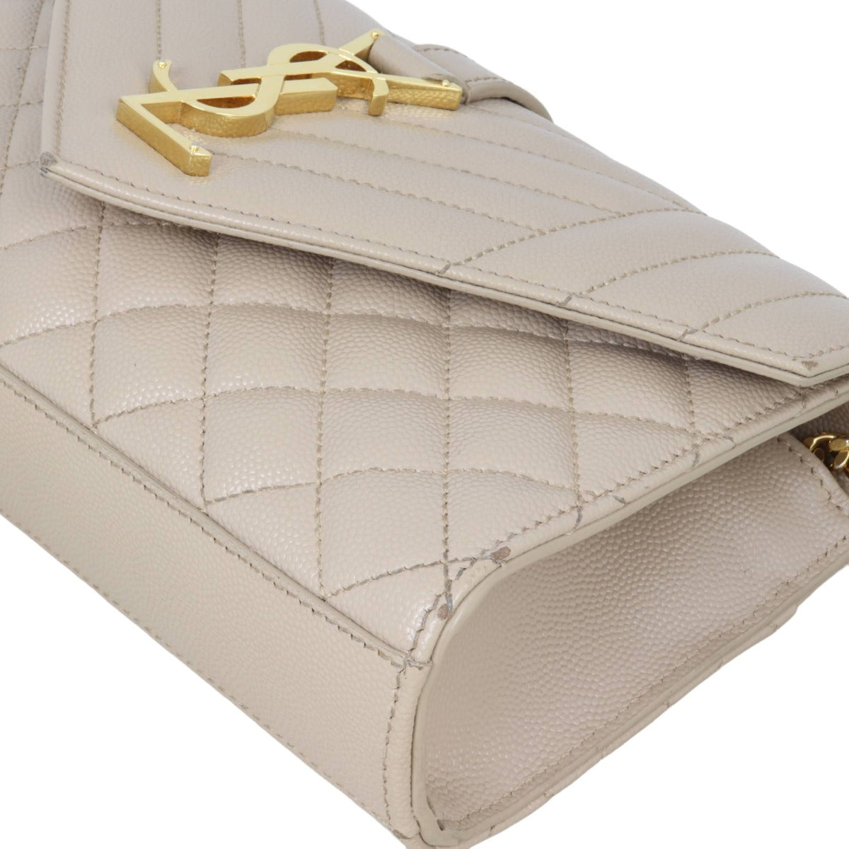 Saint Laurent Monogram Mix Matelasse Envelope Chain Bag Small