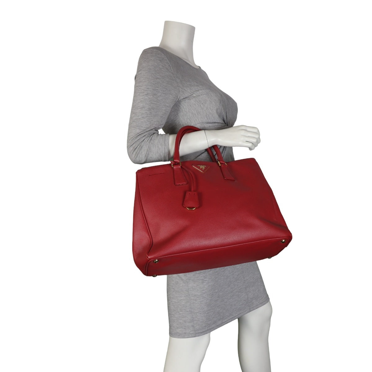 Prada Saffiano Lux Galleria Double Zip Tote Large