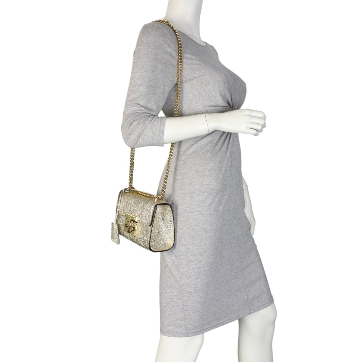 Gucci Padlock Metallic Small Shoulder Bag