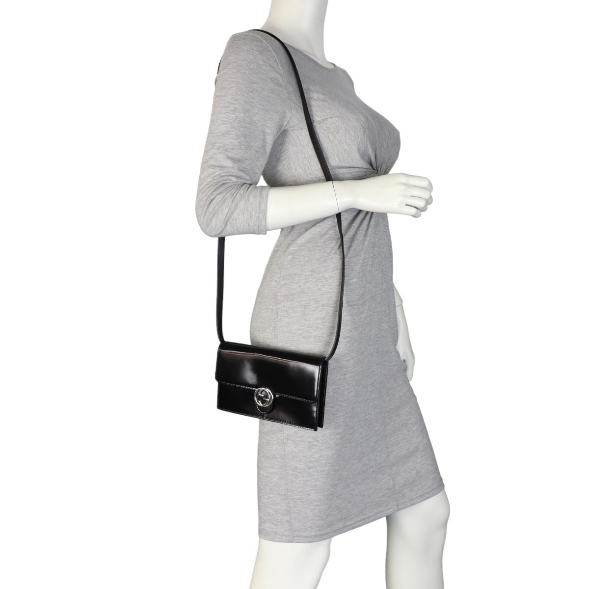 Gucci Icon Wallet on Strap Patent