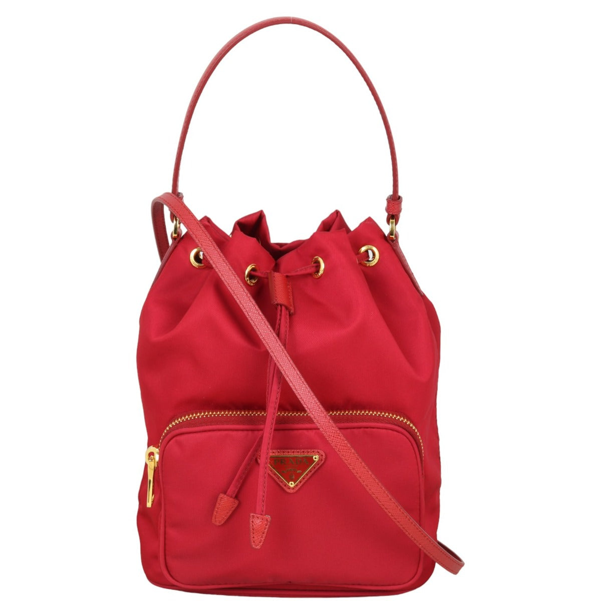 Prada Duet Tessuto Bucket Bag