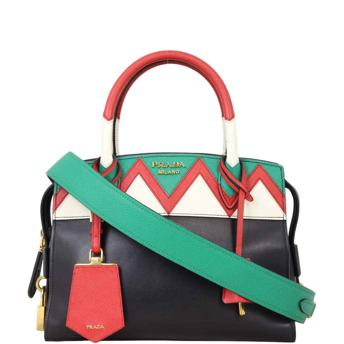 Prada Saffiano City Calf Esplanade Small