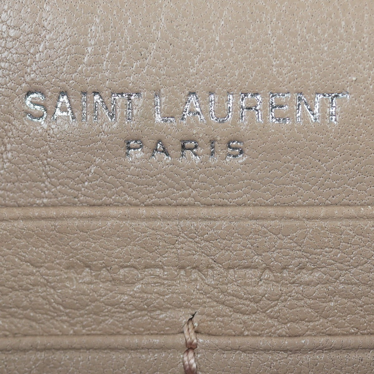 Saint Laurent Monogram Mix Matelasse Envelope Wallet on Chain Interior Stamp