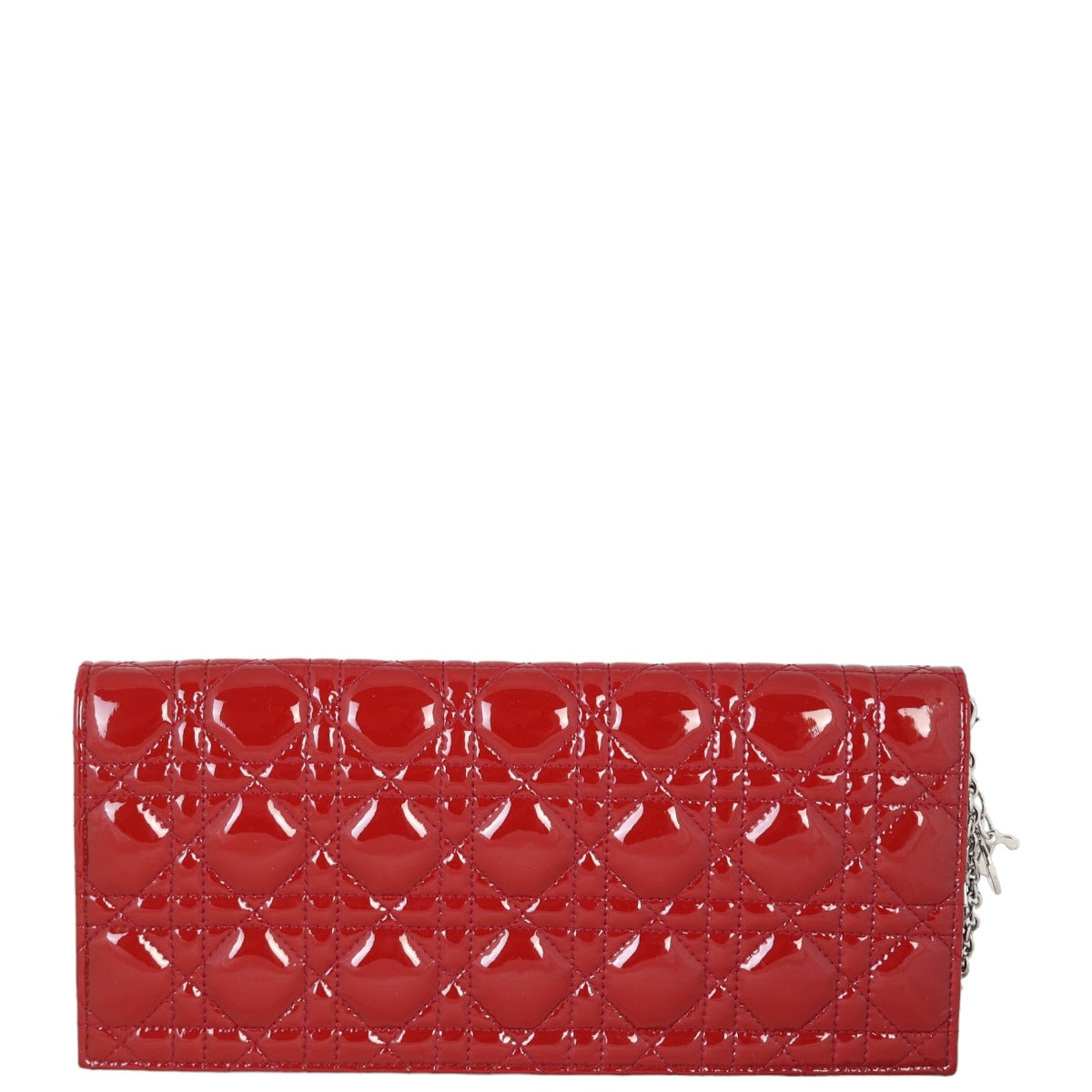 Dior Lady Dior Patent Cannage Pouch