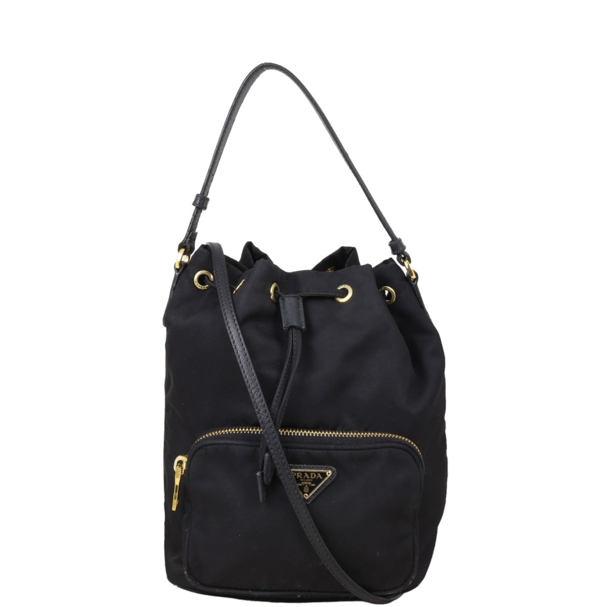 Prada Duet Tessuto Bucket Bag