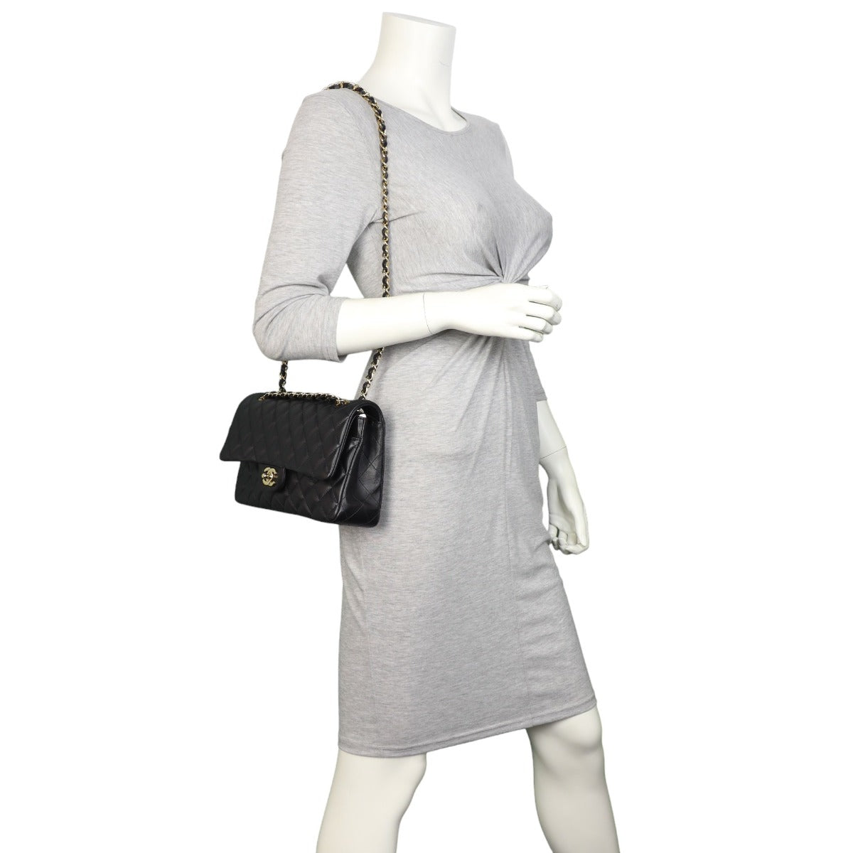 Chanel Classic Double Flap Medium | Black Lambskin Gold Hardware