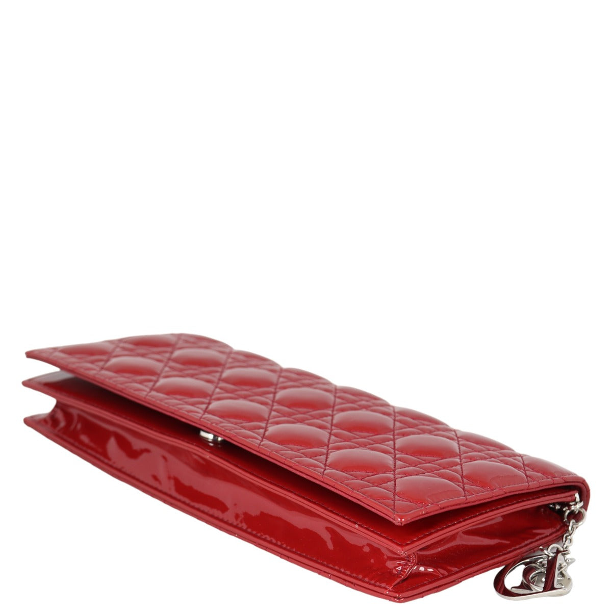 Dior Lady Dior Patent Cannage Pouch