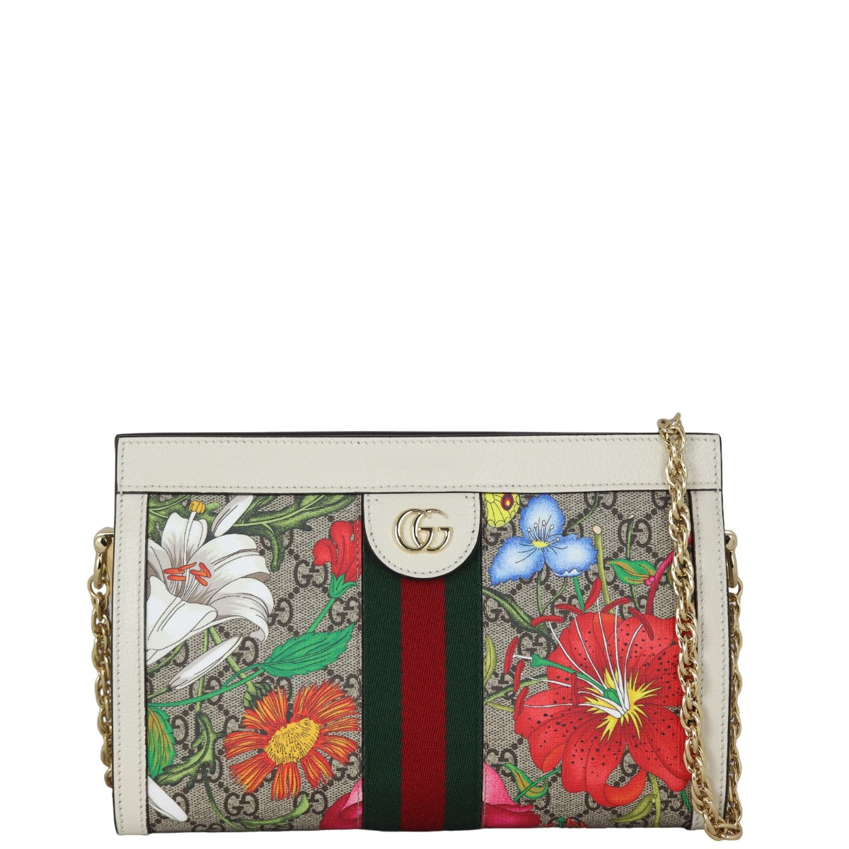 Gucci Ophidia GG Supreme Flora Small Shoulder Bag