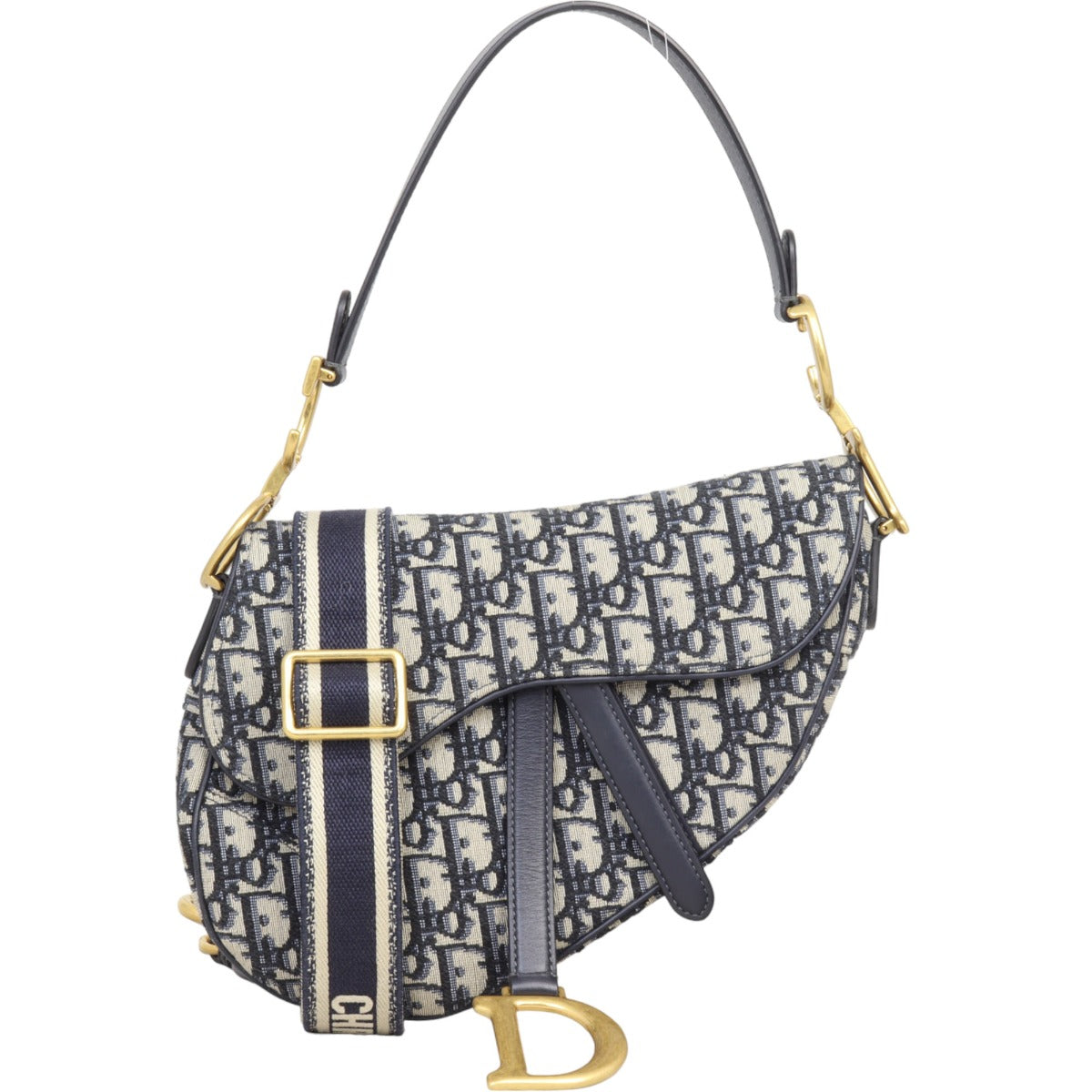 Dior Saddle Bag with Embroidered Strap