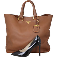 Prada Vitello Daino Shopping Tote
