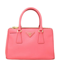 Prada Saffiano Lux Galleria Double Zip Tote Mini