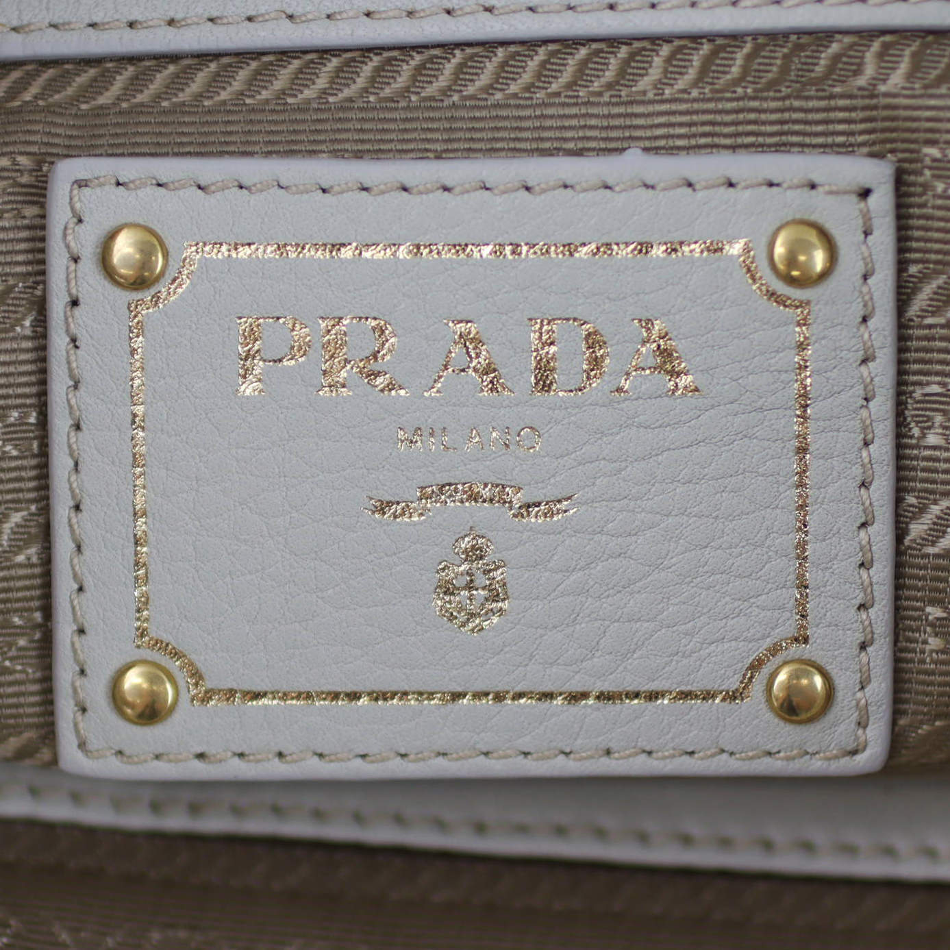 Prada Vitello Daino Crossbody Tote Stamp