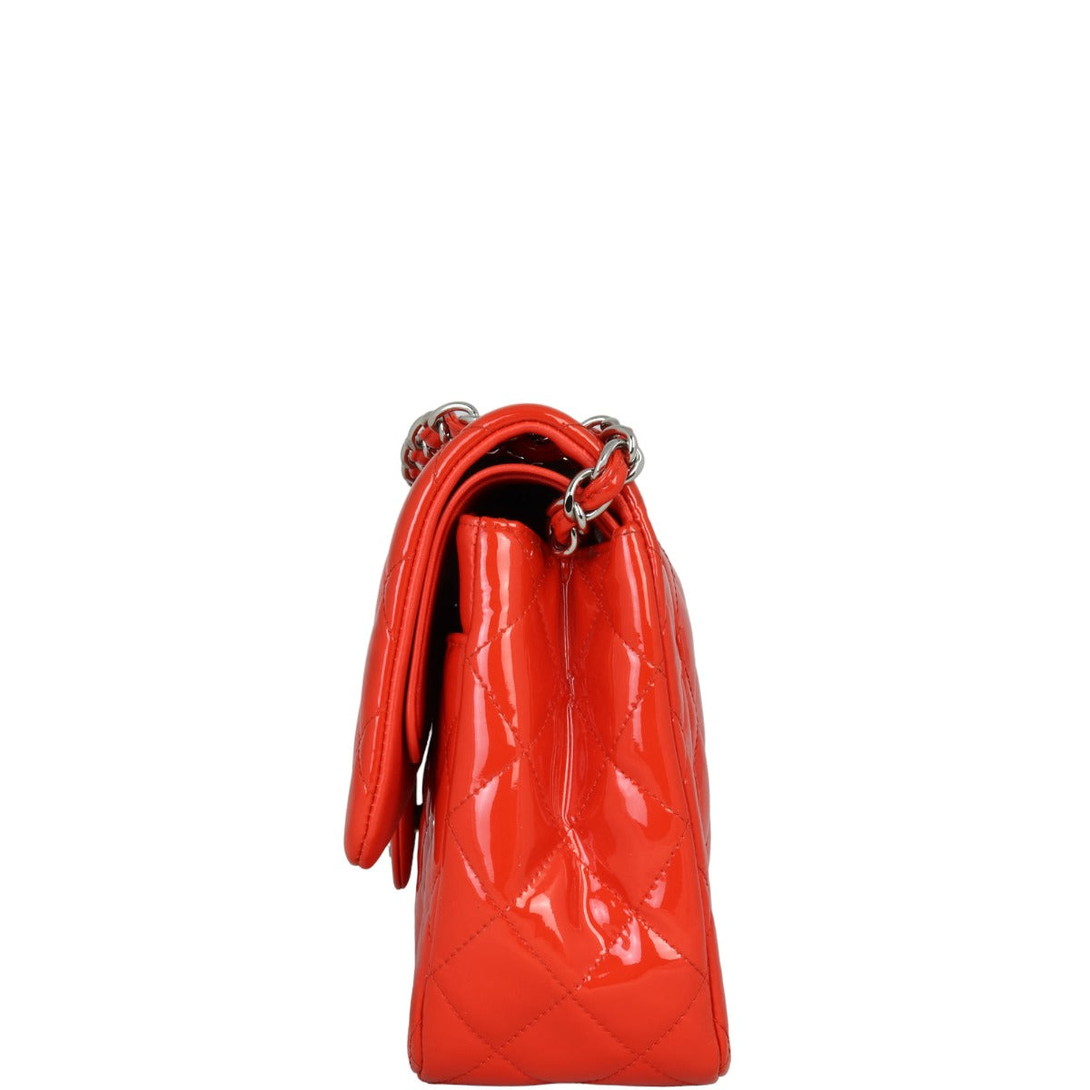 Chanel Classic Double Flap Jumbo Patent | Red