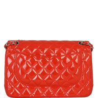 Chanel Classic Double Flap Jumbo Patent | Red