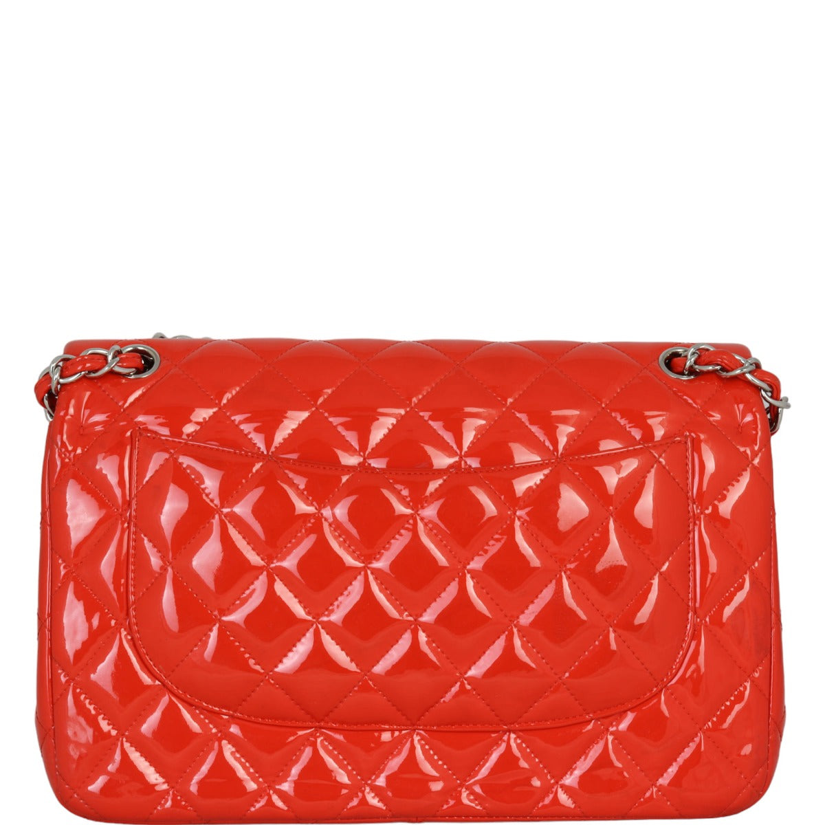 Chanel Classic Double Flap Jumbo Patent | Red