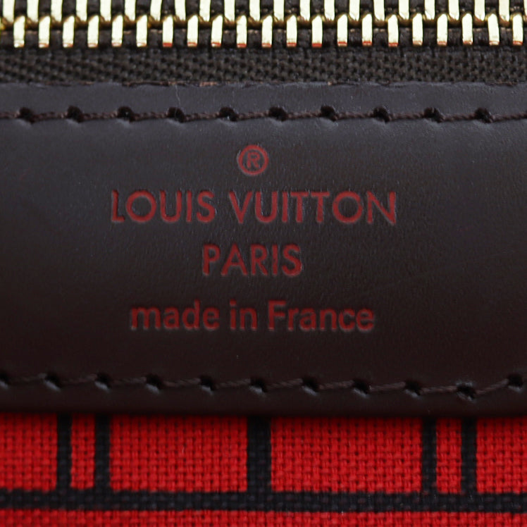 Louis Vuitton Neverfull PM Damier Ebene Interior Stamp