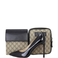Gucci GG Supreme Double Web Belt Bag
