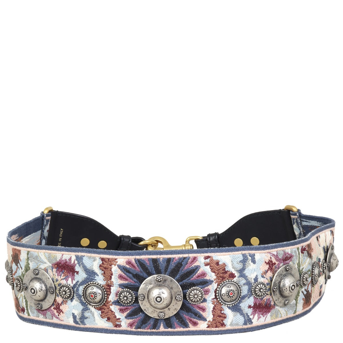 Dior Saddle Bag with Embroidered Shoulder Strap 