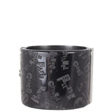 Chanel CC Resin Hinged Cuff | Black
