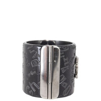 Chanel CC Resin Hinged Cuff | Black
