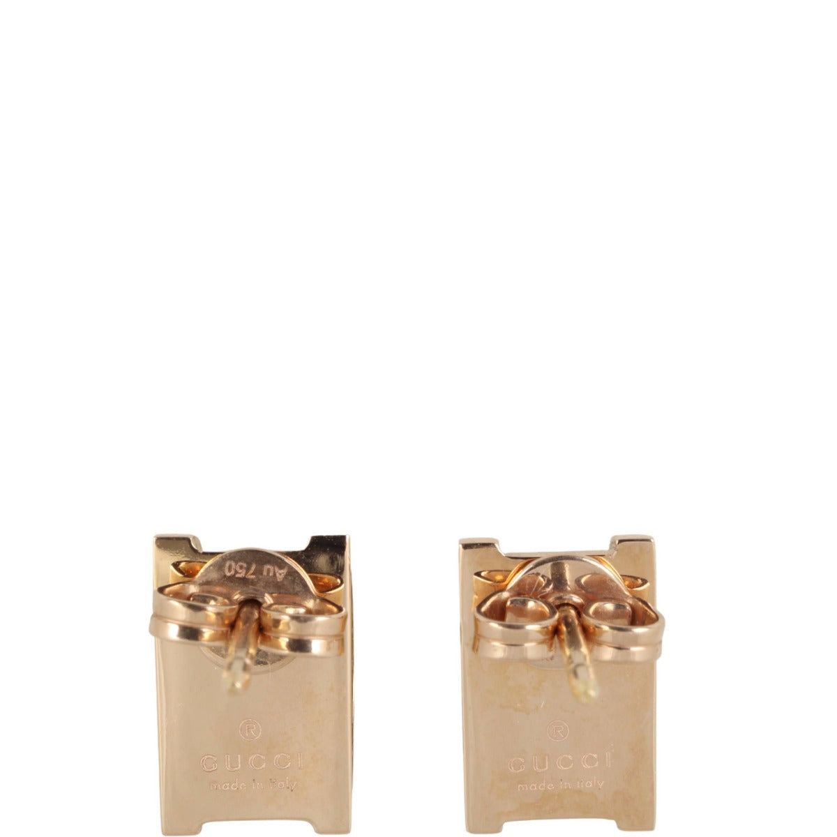 Gucci Icon Twirl 18k Rose Gold Stud Earrings
