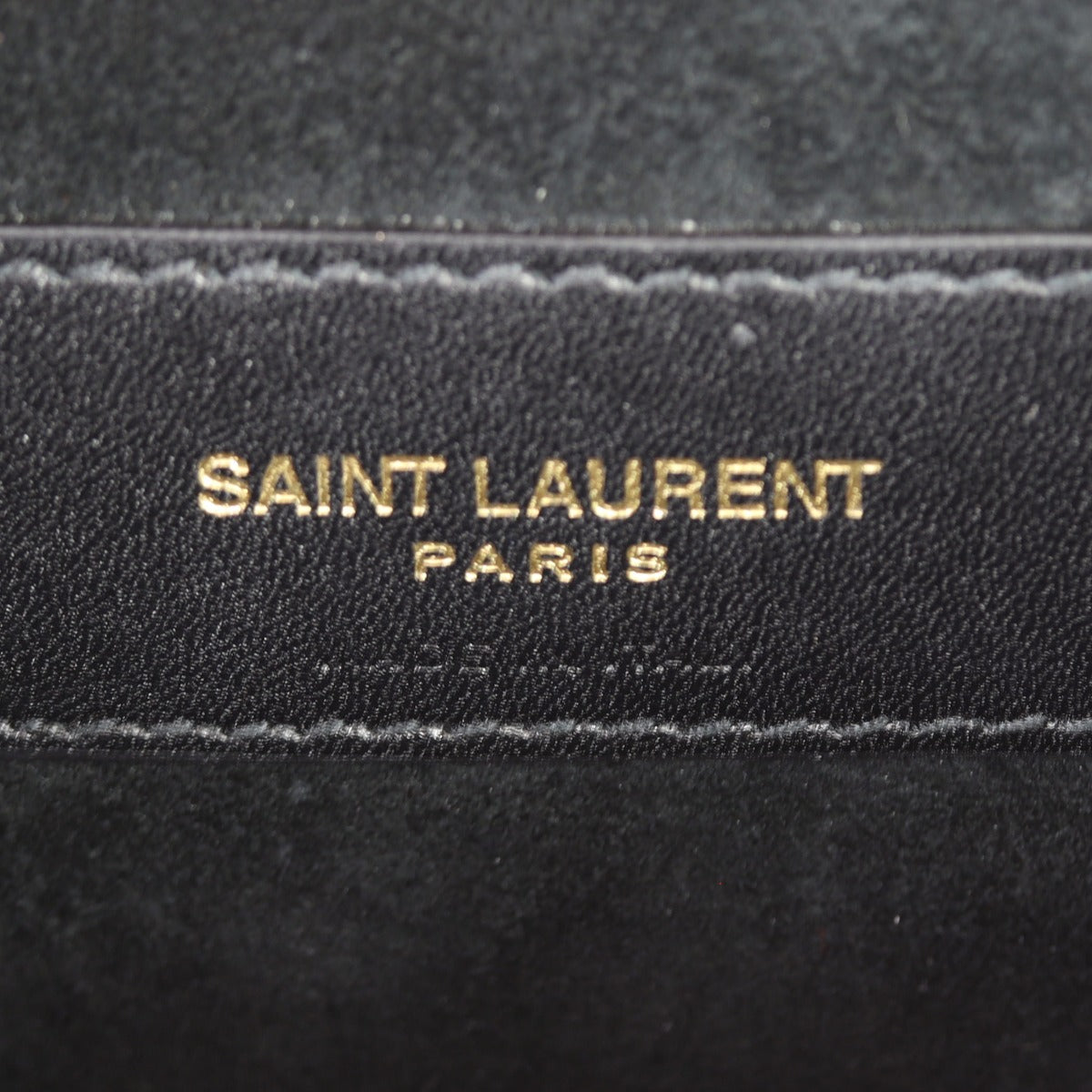 Saint Laurent June Box Bag Patent Interior Stamp
