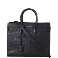 Saint Laurent Sac de Jour Small Croc-Embossed