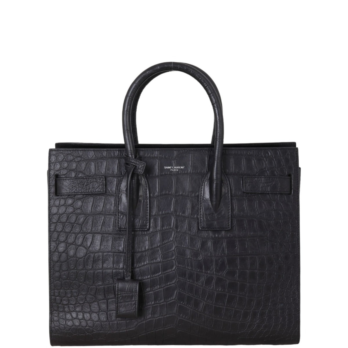 Saint Laurent Sac de Jour Small Croc-Embossed
