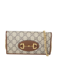 Gucci GG Supreme Horsebit 1955 Chain Wallet