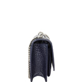 Saint Laurent Sunset Mini Croc-Embossed