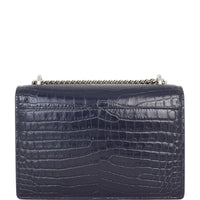 Saint Laurent Sunset Mini Croc-Embossed
