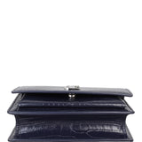 Saint Laurent Sunset Mini Croc-Embossed