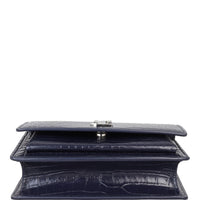 Saint Laurent Sunset Mini Croc-Embossed