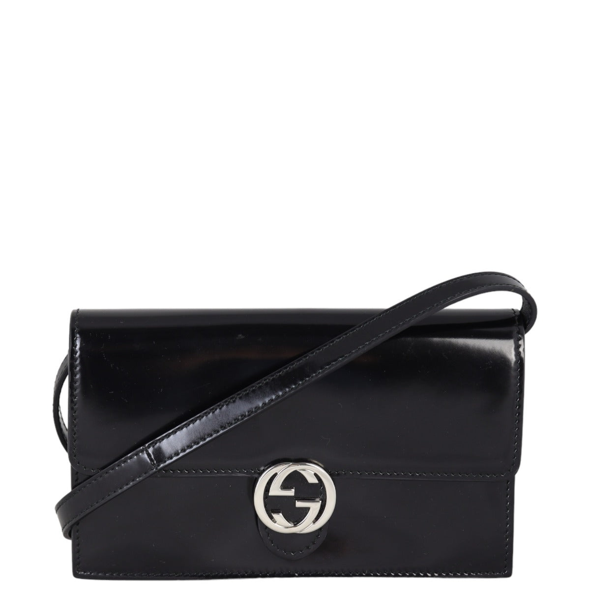 Gucci Icon Wallet on Strap Patent