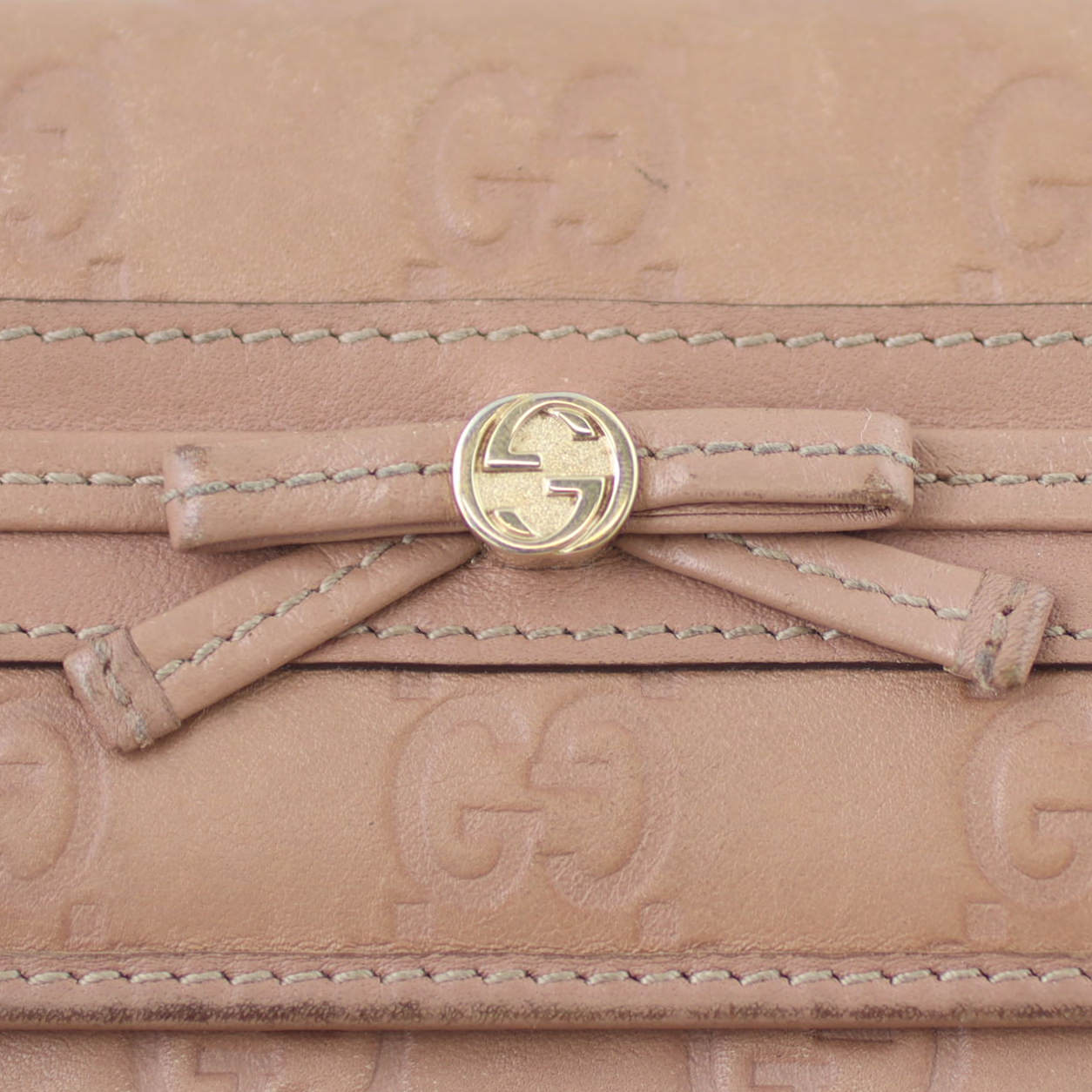 Gucci Bow Signature Wallet Bow