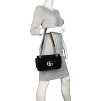 Gucci GG Marmont Velvet Small Shoulder Bag
