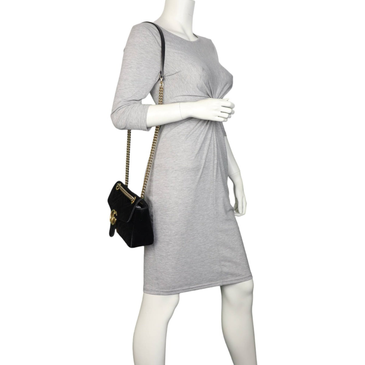 Gucci GG Marmont Velvet Small Shoulder Bag