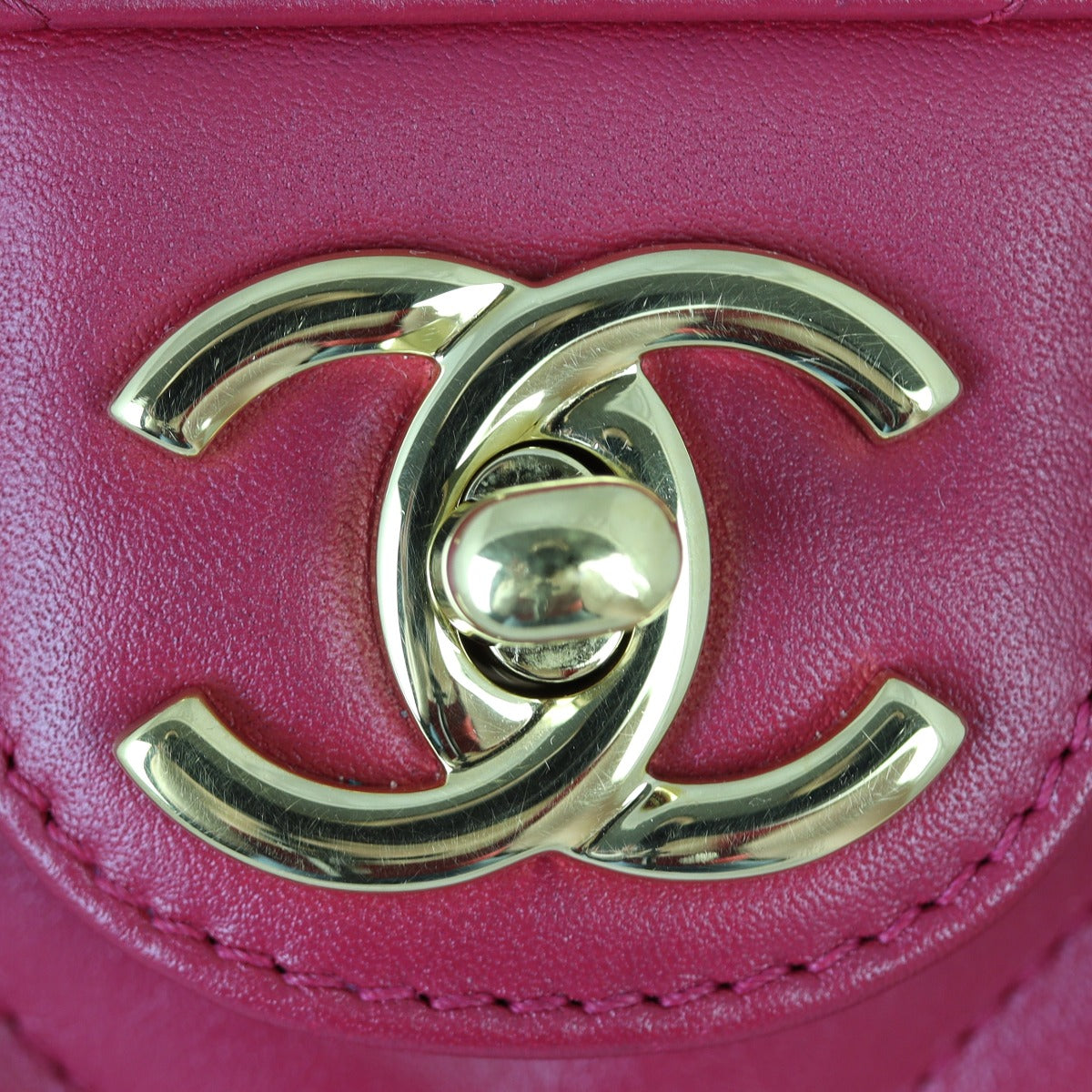 Chanel Urban Spirit Backpack Small Chevron | Raspberry Red