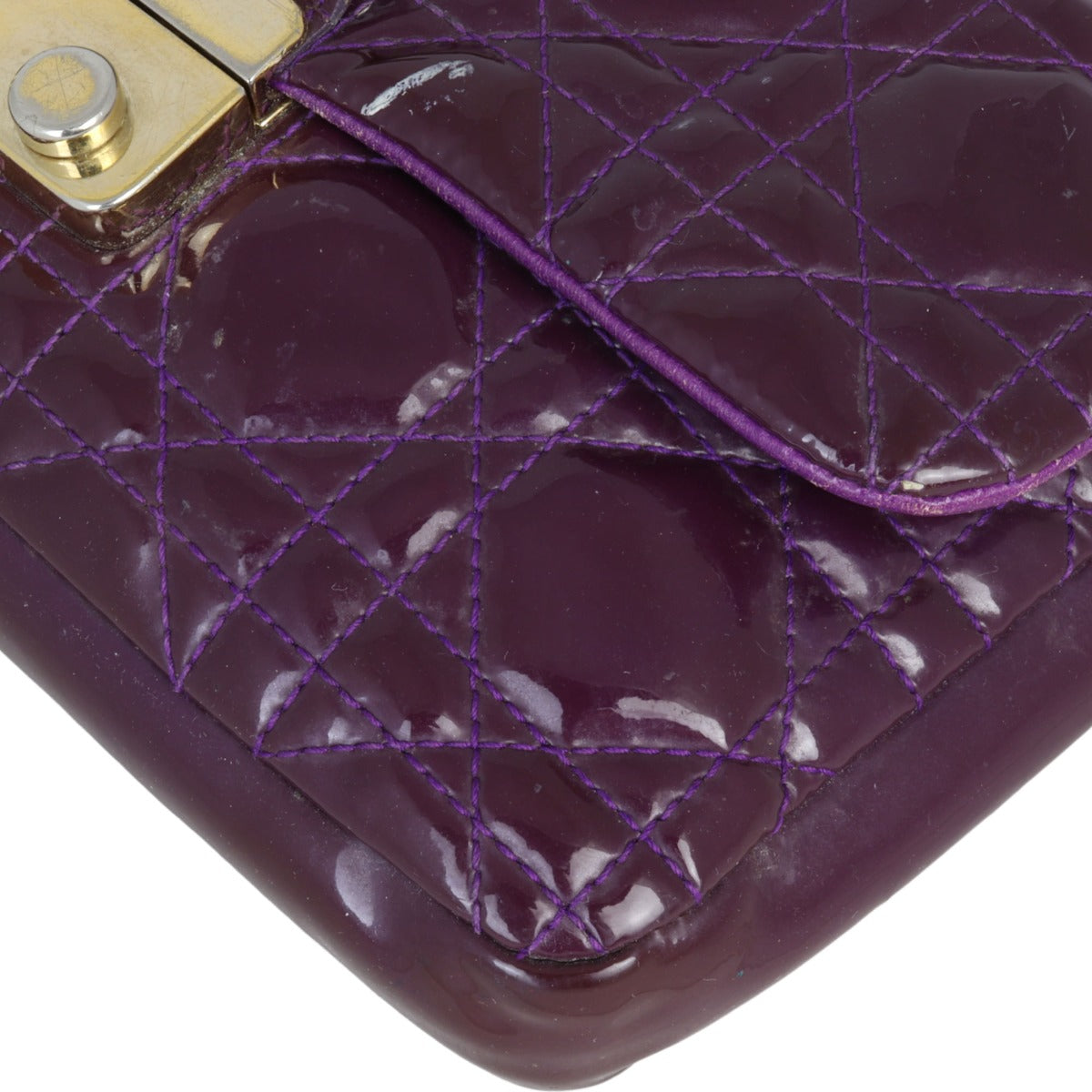 Dior Cannage New Lock Patent Pouch