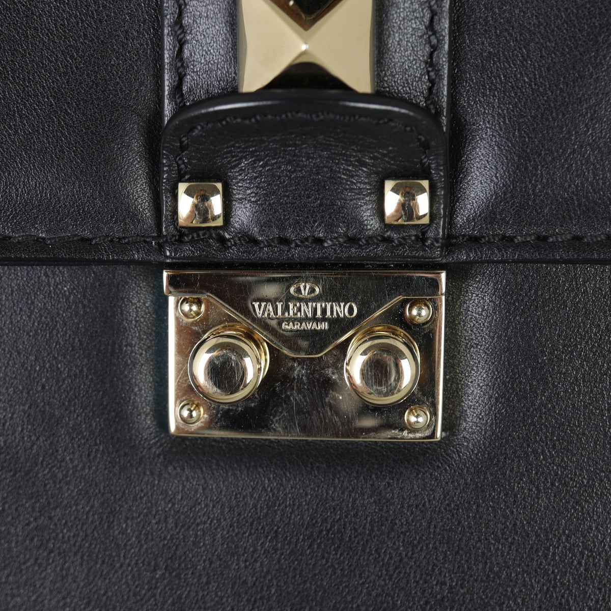 Valentino Glam Lock Medium Shoulder Bag Hardware