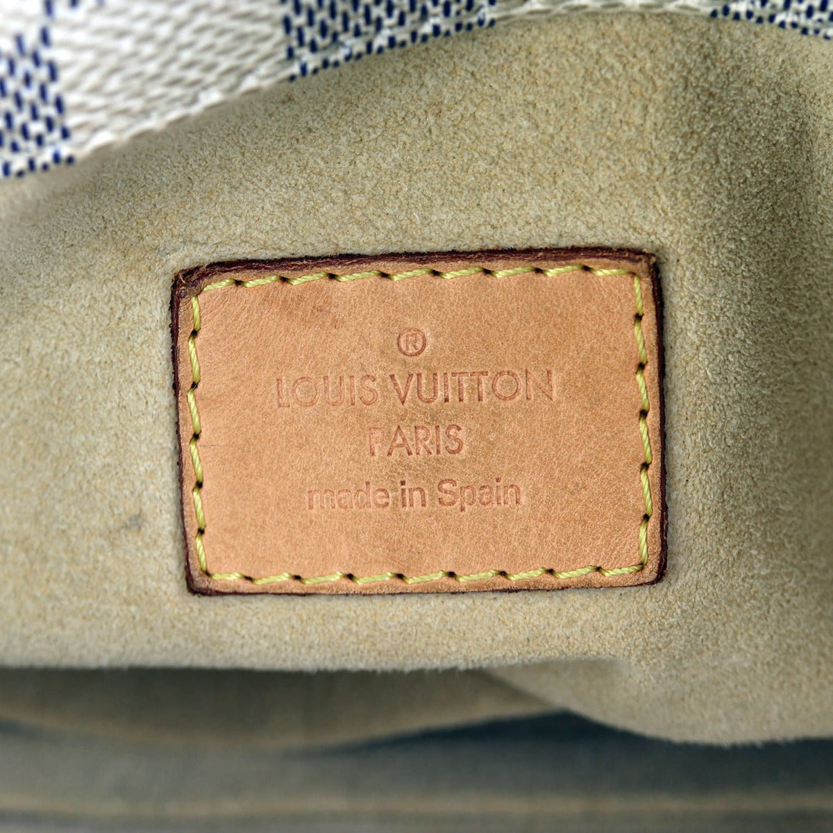 Louis Vuitton Artsy MM Damier Azur Interior Stamp