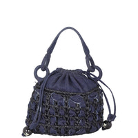 Chanel Denim Raffia Bucket Bag