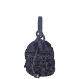 Chanel Denim Raffia Bucket Bag